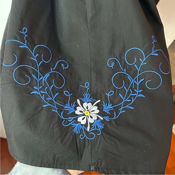 Traditional Blue and Black Dirndl Dress - Picture 5 of 7